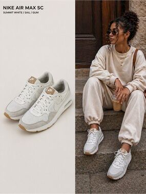 Nike Air Max SC Women’s Sneakers In Sail/White/Gum Size 8 Neutral Casual Comfy